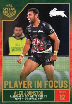 2022 NRL Player In Focus #IF12 Alex Johnston Front